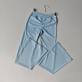 Women's Cross Waist Flare Pants - Booty Lifting Yoga Tights with Ruffle Detail, Quick Dry Wide Leg for Fall Workouts. 