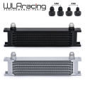 WLR - Aluminum Universal Engine transmission AN10 Oil Cooler 10 rows With 10An Female to AN6 AN8 Male Adaptter Fitting WLR7010. 