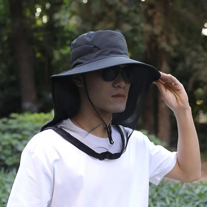 Foldable%20Mosquito%20Hat%20With%20Hidden%20Net%20Mesh%20Repellent%20Insect%20Bee%20Protection%20Casual%20Outdoor%20Sunscreen%20Fishing%20Cap%20Panama%20Hat%20-%20Image%205