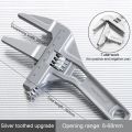 Multi-function Adjustable Wrench Aluminium Alloy Large Open Wrench Universal Spanner Repair Tool for Water Pipe Screw Bathroom.