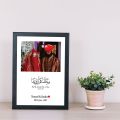 8 x 10 Inch Customized Happy Aniversary Photo Frame | Husband And Wife Photo Frame Gift. 