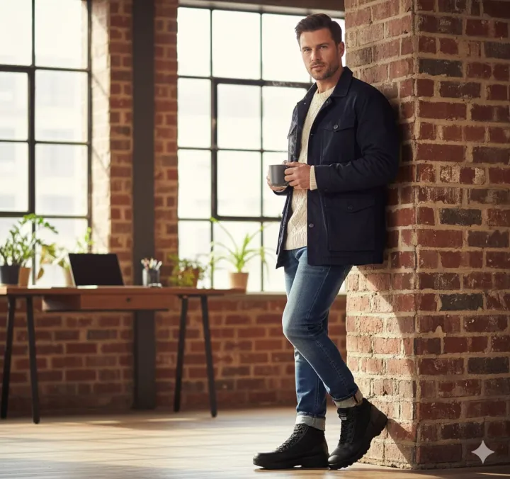 swat%20Work%20Men's%20Sublite%20Cushion%20Tactical%20Mid%20Cut%20Soft%20Toe%20Shoe%20Black%20Military%20Boot%20-%20Image%205