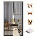 Magnetic Screen Door, Pet Friendly, Easy To Install, with Magnetic Door Curtain for Insect Control, Ventilation, and Security. 