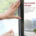 1/2/3/4Packs Anti Fly Mosquito Net DIY Self-Adhesive Fly Mosquito Window Net Mesh Mosquito Insect Bug Net Curtains for Windows.