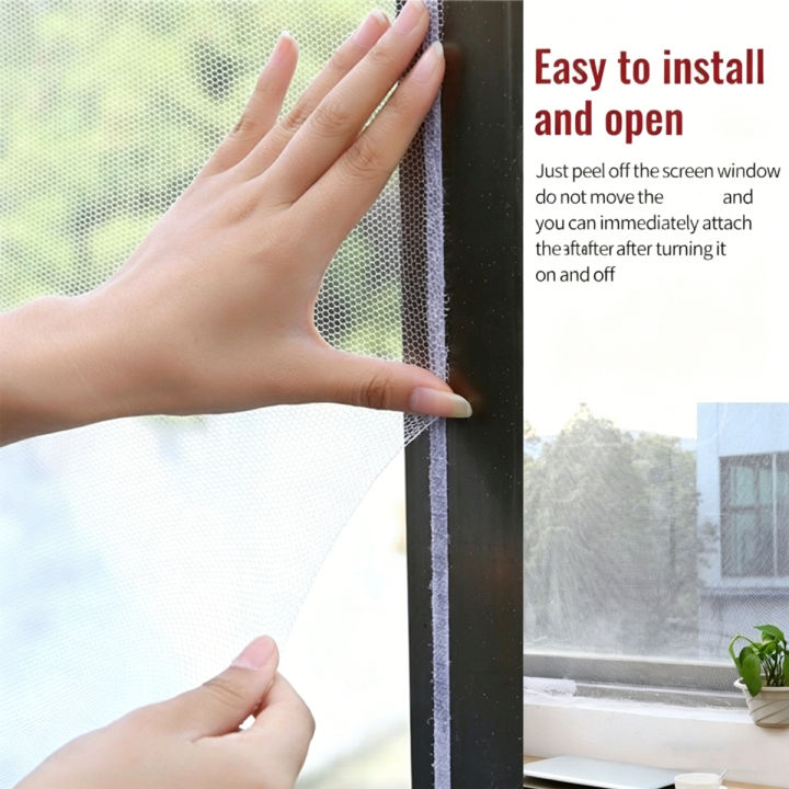1/2/3/4Packs%20Anti%20Fly%20Mosquito%20Net%20DIY%20Self-Adhesive%20Fly%20Mosquito%20Window%20Net%20Mesh%20Mosquito%20Insect%20Bug%20Net%20Curtains%20for%20Windows%20-%20Image%203