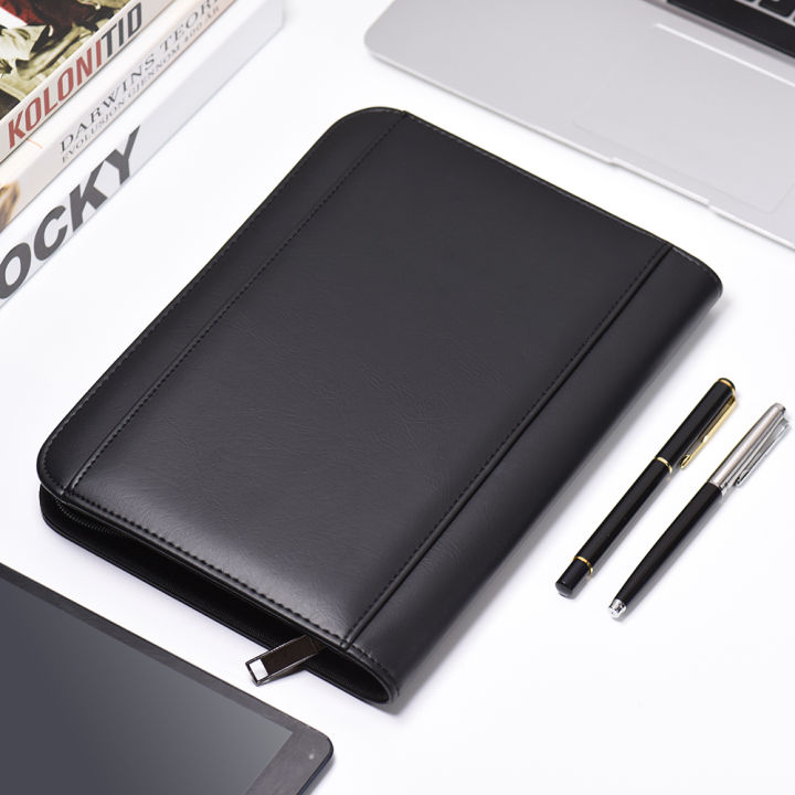 A5%20Business%20Portfolio%20Padfolio%20Folder%20Document%20Case%20Organizer%20A5%20PU%20Leather%20Zippered%20Closure%20Calculator%20Card%20Holder%20Memo%20-%20Image%205