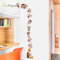 Cartoon Mouse Family Kids Room Decor Self-adhesive Cute Mice Stickers Home Decor Living Room Decoration Background Wall Sticker. 