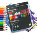 Artists'quality water soluble colours pencils Renaissance 24-colored rain-colored pencils (free airbrush in set). 