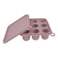 1PC Baby Freezer Cube Trays with Cover BPA Free Silicone Feeding Box for Breast Milk Ice Cubes Food Vegetable Purees. 