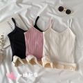 Warm Thermal Vest Women Winter Solid Color Casual Velvet Camisole Tops Sleeveless Thick Elastic Bottom Underwear Tank Tops.