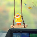 Cartoon Cute Animated Car Accessories Swinging Duck Pendant Car Rearview Mirror Ornaments Birthday Gift Couple Accessories Car. 