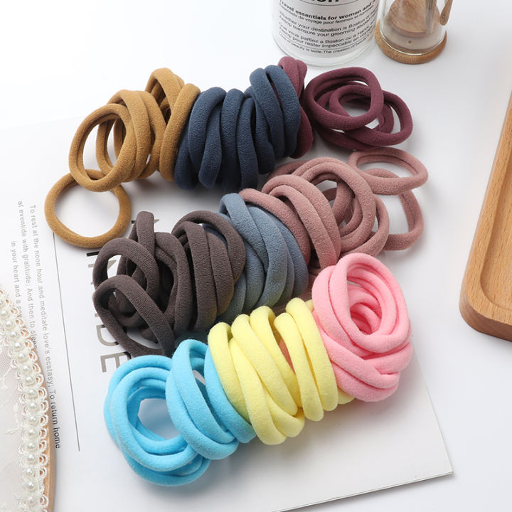 50Pcs Girls Nylon  Bands Elastic Hair Bands Hair Accessories Children Ponytail Holder Headband Kids Ornaments 