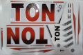 NEW 3D TON RED Edition Branded Cricket Bat Sticker TON Embossed Cricket Bat Sticker Best Quality. 