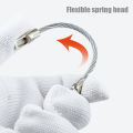 5/10/15m Wire Cable Puller Through Wall Wire Fastener Cable Pushing Steel Rope Line Clip for Electrical Wiring Installation. 