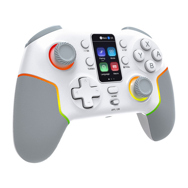 Wireless%20Controller%207052P%20for%20PC/Switch/iOS/Android%20With%20Intelligent%20Screen,Hall%20Joysticks%20&Turbo/Vibration,1000mAh%20Gamepad%20-%20Image%204
