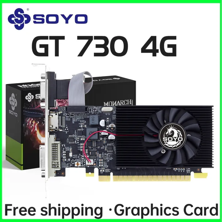 SOYO GT730 4GB Half-height Graphics Card GDDR3 GPU 128Bit HDMI ...