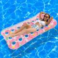 1pc Inflatable Floats Bed Swim Ring Tube Water Leisure Bed Swim Air Mattresses Swim Pool Sleeping Bed Beach Lounger Chair. 