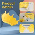 Baby Shower Cap, Shower Cap for Kids 0-9 Years, Adjustable Silicone Crown with Eye & Ear Protection, Waterproof Bathing Hat for Washing Hair. 
