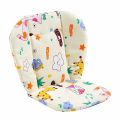 Baby High Chair Cushion Cotton Thickened Soft Pad Breathable Stroller Seat Cushion Cartoon Cute Animal Pattern Cushion.