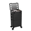 Large capacity Desktop Makeup Organizer with with led mirror Makeup Organizer with mirror portable Makeup Organizer with Light Mirrors. 