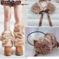 Fawn Christmas Warm Women Japanese Harajuku Y2K Girls Lovely Hat Gothic Fluffy Leg Warmer Earmuffs Shawl Outfit Coordination. 