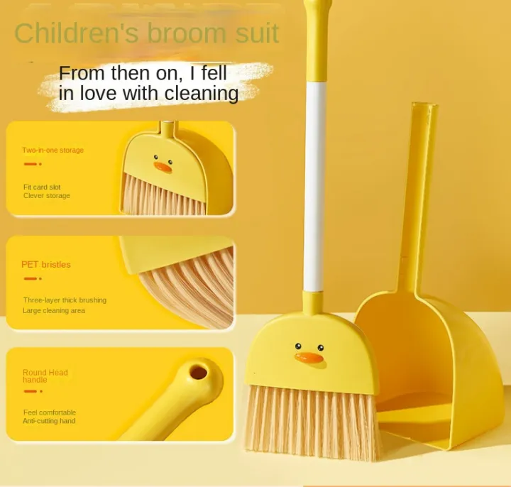 Food%20grade%20PP%20Children's%20Mini%20Broom%20Dustpan%20Set%20Three%20Piece%20Suit%20Baby%20Sweeping%20Cleaning%20Tools%20Toddler%20Toy%20Combo%20Small%20Size%20-%20Image%202