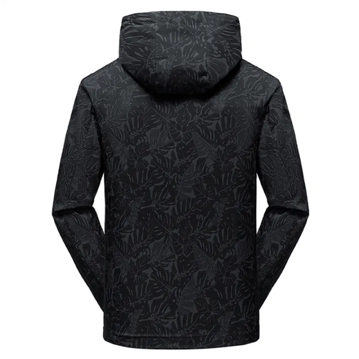 2025%20Men's%20Casual%20Waterproof%20Windbreaker%20Jacket%20Full%20Zip%20Up%20Hooded%20Shell%20Outdoor%20Hiking%20Coat%20For%20Autumn%20Plus%20Size%20-%20Image%204