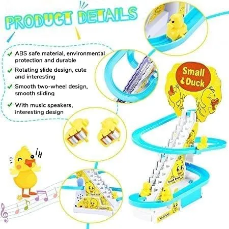 Duck%20Slide%20Track%20Racing%20Toys%20for%20Kids%20-%20Sliding%20%20Cartoon%20Stair%20Climbing%20Toys%20for%20Kids,%20Escalator%20Toy%20with%20Lights%20and%20Music%20-%20educational%20learning%20toddlers%20-%20Image%203