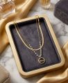 Luxury Double Layer Pearl Necklace – Elegant Gold Designer Pendant for Women. 