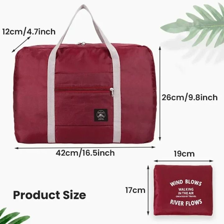 Lightweight%20Foldable%20Travel%20Duffel%20Bag:%20Unisex%20Tote%20Carry-On%20Luggage%20for%20Weekenders%20&%20Overnight%20Stays%20-%20Image%206