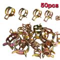 50 Pcs Fastener 5mm 6mm 7mm 8mm 9mm Spring Clip Fuel Water Line Hose Pipe Air Tube Clamps Fuel Water Tube Clamps Fastener. 