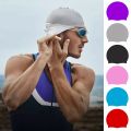 Unisex Adult Silicone Swim Cap Waterproof Swimming Hat Non Slip Bathing Pool Hat Elastic Silicone Cap for Long and Short Hair.