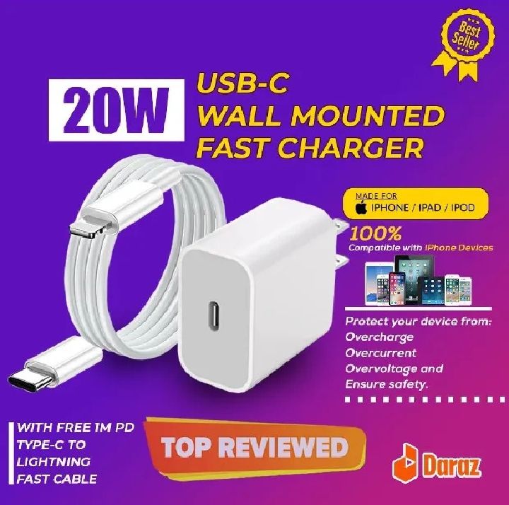 20watt%20Fast%20Charger%20With%20Cable%20Type%20C%20To%20Lightening%202pin%2020watt%20Pd%20Charger%20Compatible%20With%207,%208,%20X,%2011,%2012,%2013,%2014%20-%20Image%203