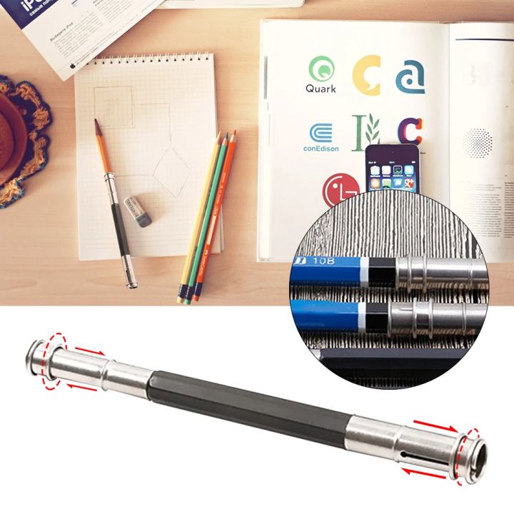 Pencil%20Extender%20Adjustable%20Pencil%20Extension%20Stationery%20Dual-headed%20Art%20Write%20Tool%20Pencil%20Extender%20for%20Sketch%20School%20Office%20-%20Image%202