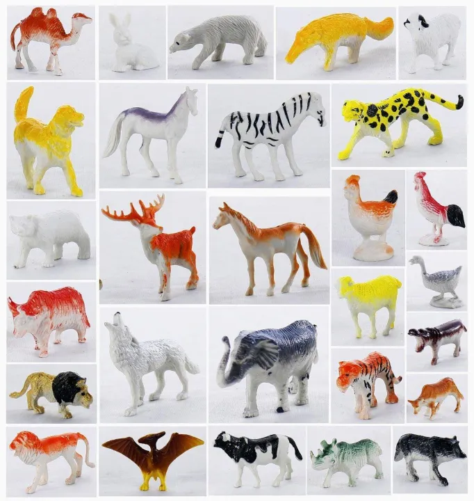 60Pcs%20Mini%20Simulation%20Animal%20Set%20Solid%20Wild%20Animal%20Lion%20Shark%20Ancient%20Dinosaur%20Model%20Toy%20Classic%20Confrontation%20Game%20-%20Image%204