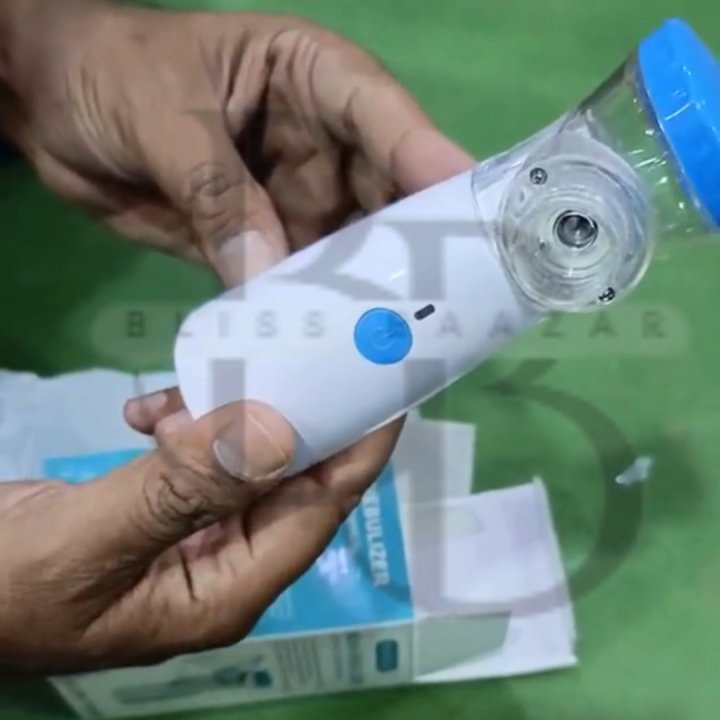 Portable Mesh Nebulizer Rechargeable for Kids & Adults | FDA Approved Mini Mesh Nebulizer Portable Handheld Kit | Quiet & Efficient Battery/USB Powered Neubilizer Machine with Inhaler Mask | Best Mesh Nebulizer Pakistan at Affordable Price