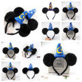 2025 Mickey Mouse Plush Magic House Disney Headwear Cosplay Decoration Christmas Party Cloth Hair Band Adult Kids Halloween Part. 