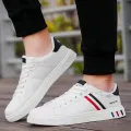 New Men's Casual Shoes Lightweight Breathable Men Shoes Flat Lace-Up Men Sneakers White Business Travel Unisex Tenis Masculino. 