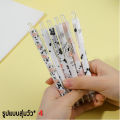 Cute cartoon gel pen✔️ Choose pattern] 3 baht per stick✔️ 0.5mm. Black ink pen. 