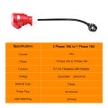 IPENGEN EV Charger Adapter Schuko Plug to CEE Red Power Female Plug 5 Pins Socket Adapter Connect with 16A 3 Phase 11KW Charger. 