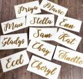 Customize Golden Vinyl Sticker and T-Shirt. 