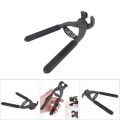 Leather Craft Hand Tool 17cm HandHeld Carbon Steel Silent Pliers Leather Craft Hole Punch Tool 4mm. 
