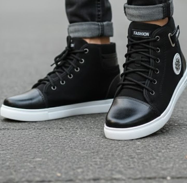 Boot%20converse%20high%20shoes%20for%20man%20necking%20up%20rubber%20sool%20with%20windproof%20fabrics%20leather%20shoes%20-%20Image%204