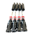 4PCS Solar DC Connector Built-into10a 15a 20a 30a Diodes For PV System Solar Panel Parallel Connection Antireflux Protection. 
