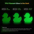TPU Glow in The Dark 3D Printer Filament, TPU 95A, Blue, Green, Yellow, Purple 250g/250 * 4 Pack, 1.75mm 3D Printer Filament..