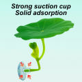 1 pc Green Leaf Hammock for Betta Fish Stress-Reducing Aquarium-Safe Decor with Suction Cup for Fish Tank Fake Plants Decoration. 