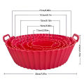 Airfryer Silicone Basket Reusable Oven Baking Tray Silicone Mold For Air Fryer Pizza Fried Chicken Basket Air Fryer Accessories. 