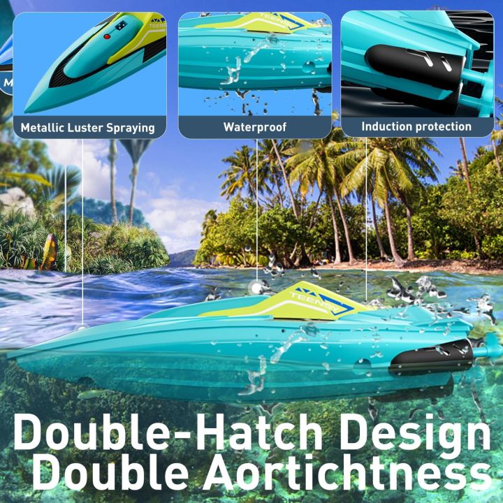 S5%202.4G%20RC%20Boat%20Waterproof%20Dual%20Motor%20High%20Speed%20Racing%20Speedboat%20Model%20Electric%20Radio%20Control%20Outdoor%20Boat%20Summer%20Water%20Pool%20To%20-%20Image%202