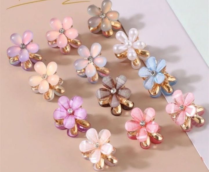 2 pcs Cute flower hair catcher