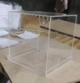 Acrylic Cake box transparent gift box 8x8x8. 